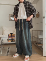 コーネルバンディングバルーンデニムパンツ