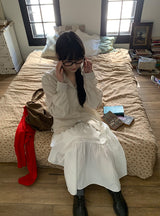 カンジバンディングシャーリングロングスカート