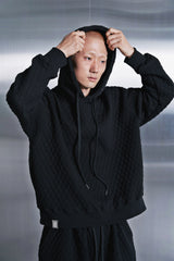 VINTAGE DIA-QUILTING HOODY (Black)