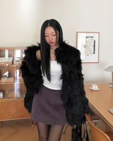 Fib Premium Mix Fur Coat
