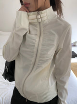 26SS★ [MADE]クリーク斜めシャーリングツーウェイバックルジャケット