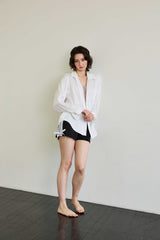 LUMINOUS OVERSIZED SHIRT / WHITE