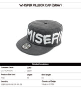 Whisper Pillbox Cap (Washedgray)