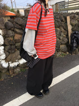 Awesome ストライプ長袖Tシャツ