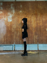 Fromニットスカート (ブラック)
