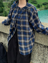 Authentic Hoodie Check Shirt 2C