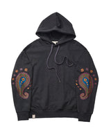 PAISLEY EMB. H-T HOODY (Charcoal)