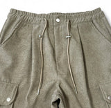 Basic Corduroy Cargo Parachute Pants