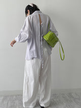 Aswell Back Slit Loose Fit Shirt