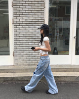 ループデニムパンツ