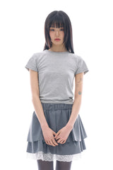 シートンカットアウトクロップTシャツ