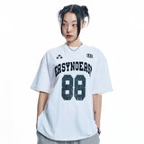 88 フットボール半袖Tシャツ- WHITE
