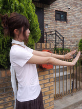 Angel Wing Tee -Pale pink