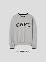 Cake layered shibori sweatshirt