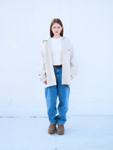 CEC ZIP-UP HOODIE(OATMEAL)