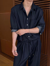 [SET UP가능] Cooling denim shirts(2color)