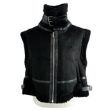 Ever Dumble High-Neck Two-Buckle Mustang Vest