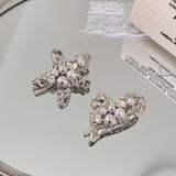 Star Heart Pearl Metal Hair Clip Set