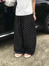 Polka Dot Wide Balloon Pants (2c)