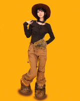 caramel cargo pants