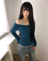 イブ ホルター レイヤード ロングスリーブ Tシャツ