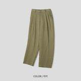 LMN Cool linen bendable pintuck slacks (4 colors)