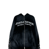 attain cotton hood zip-up