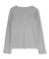 ゴシッククロスヘンリーネックロングスリーブ_グレー