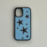stars case (blue brown) 