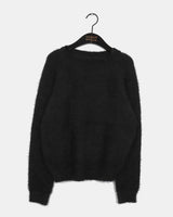 Lakong Loose Fit Angora Round Knitwear