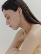26SS★ H Edition Silver Pillow Earrings