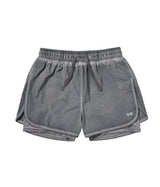 (W)エア ベント ルナ ランニング 2イン1 パンツ (Charcoal)