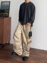 Track Utility Cargo Pants (3color) (No.999)