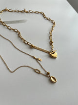 coii Round Coin Ball Layered Ruffle Bold Long Short Necklace