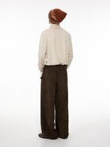 Retro printed loose casual pants
