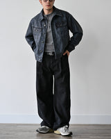 MP ウォッシュカーブドパンツ BK