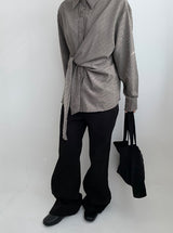 Pigenpi Cotton Semi Bootcut Pants