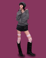 big button belt shorts (2color)