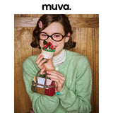 muva. バイカラー イヤホンポーチ付き ミニショルダーバッグ
