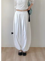 Harem Nylon Balloon Fit Wide Pants