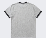 エッセンシャルスタンダード半袖リンガーTシャツ レッドハートメランジ