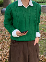 Croffle layered cropped knit