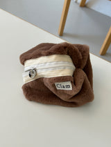 Clam ラウンドポーチ _ ファーテディベア