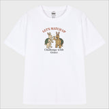 レッツマッチアップ バニー&タートル Tシャツ (3color)