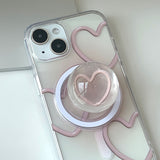 Pink - スプリングラブ Magsafe フォーンケース スマホグリップ セット