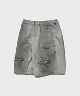 Double Knee Bermuda Pants (Dirty Grey)