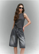 BTB : ウェーブウォッシングカーペンターショーツ [GRAY CORE] [UNISEX]