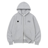 STAR GRID POINT OVER FIT 2-WAY ZIP-UP (2color)