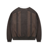 GNT037 Uniform Rugby Collar Knit (BROWN)