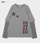 (UNISEX) ハイプレイヤードオーバーフィットTシャツ